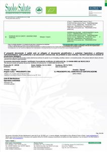 BIO Certificato di conformità